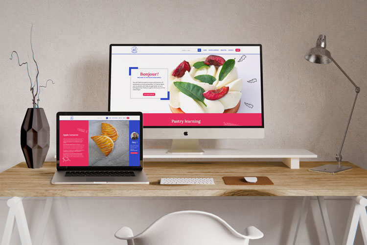 Ordinateurs présentant le nouveau design du site