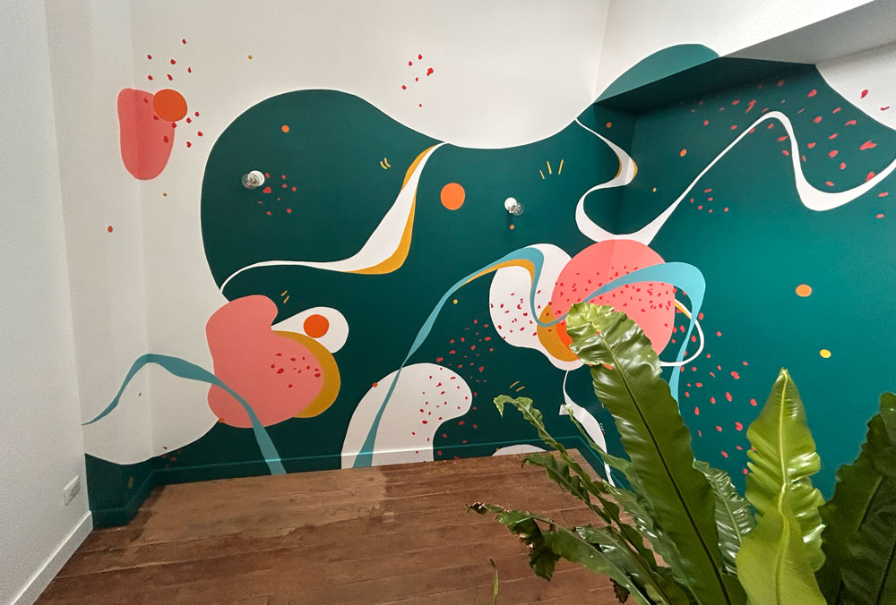 Vue d'ensemble de la fresque